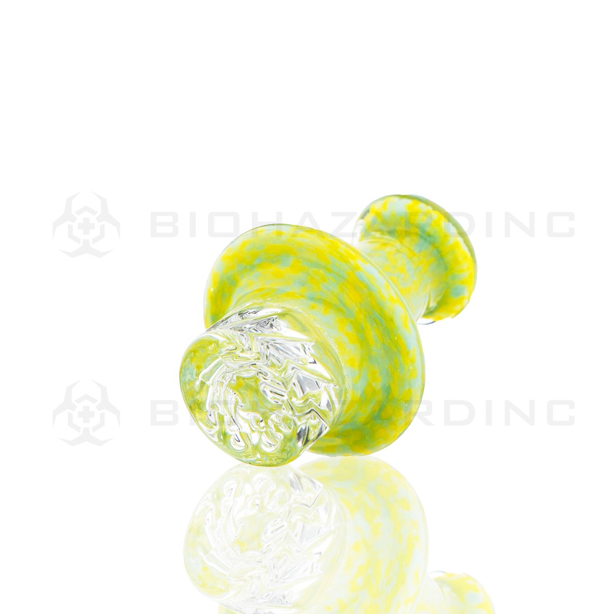 Multi-Directional Speckled Glass Carb Cap | Green