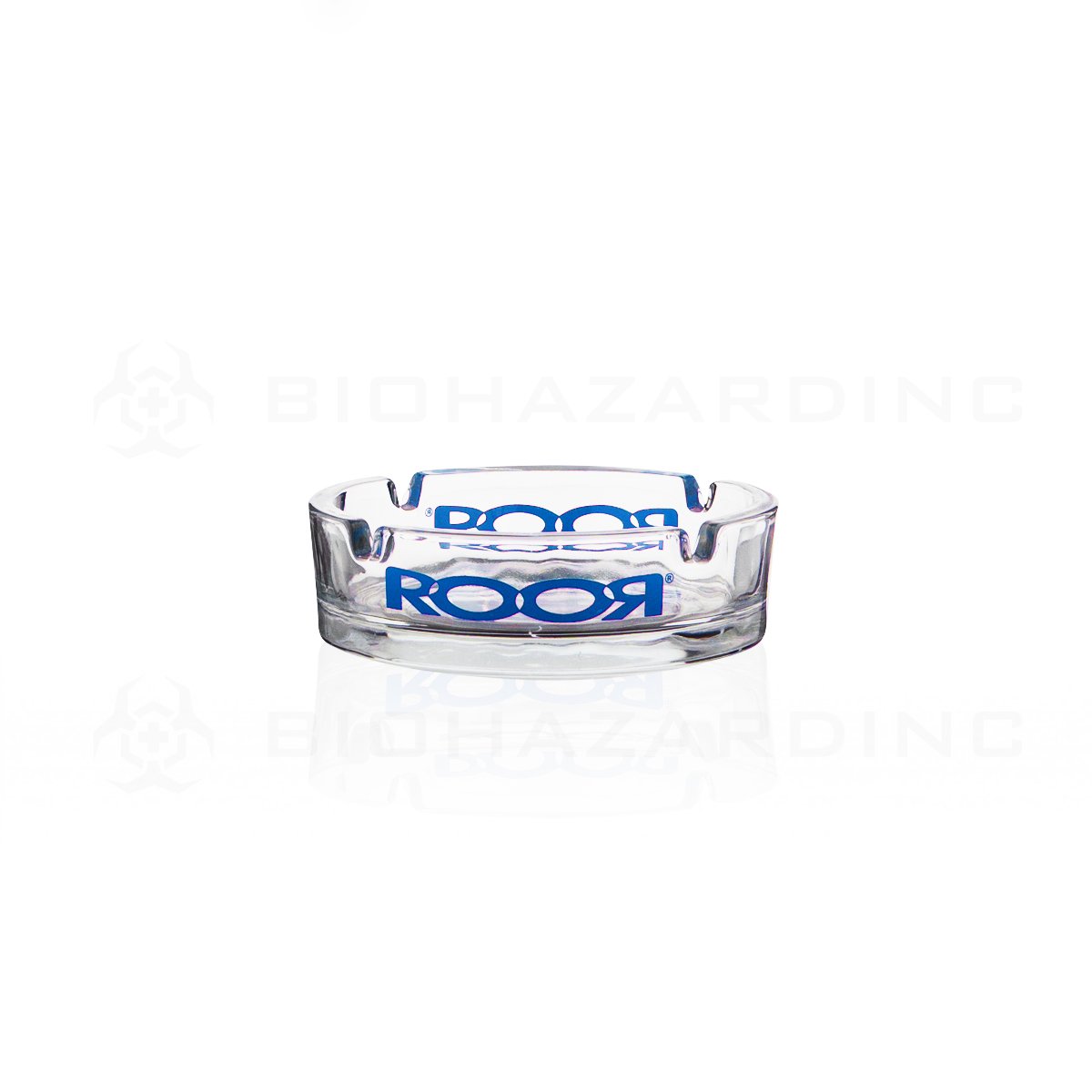 RooR® | Glass Ashtray | Blue Logo