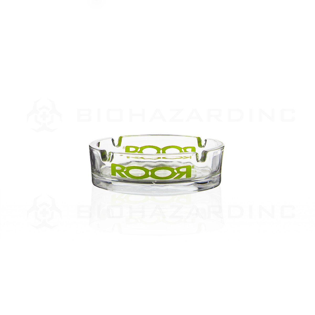 RooR® | Glass Ashtray | Green Decal