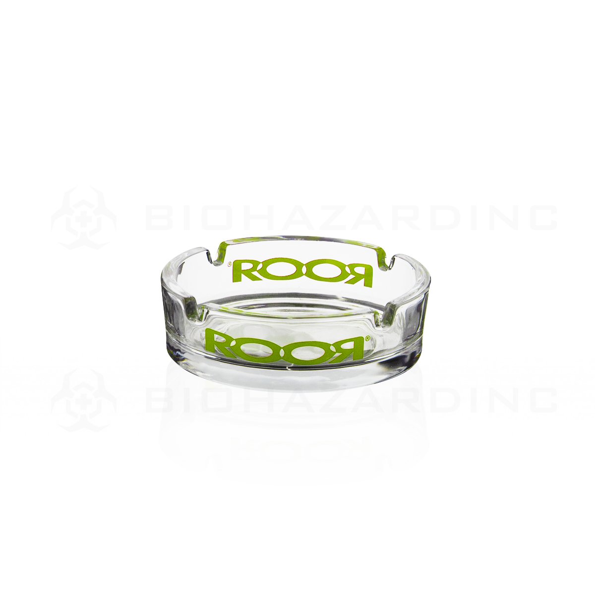 RooR® | Glass Ashtray | Green Decal