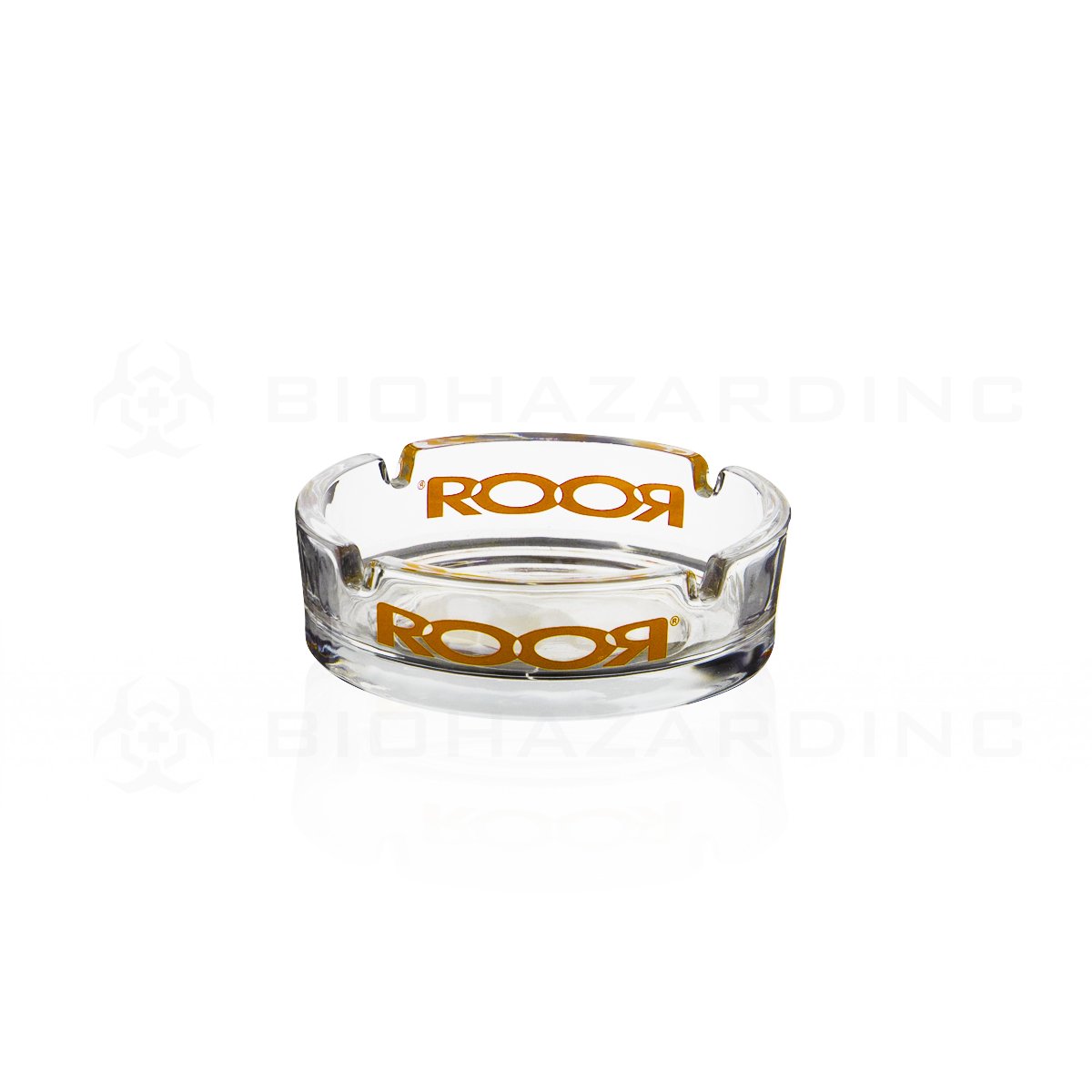 RooR® | Glass Ashtray | Orange Decal