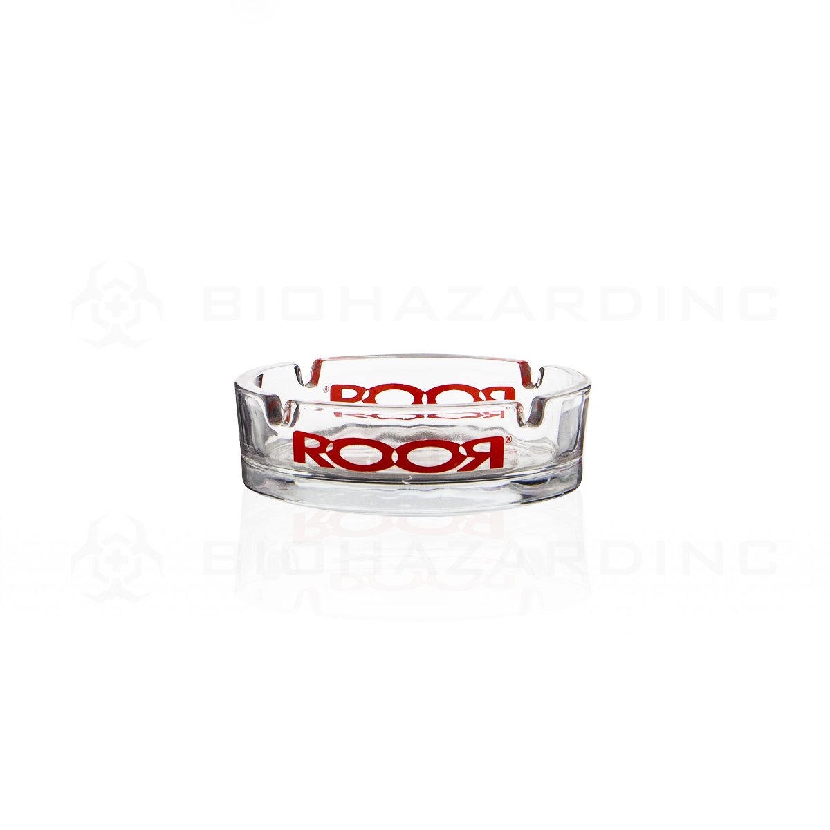 RooR® | Glass Ashtray | Red Decal