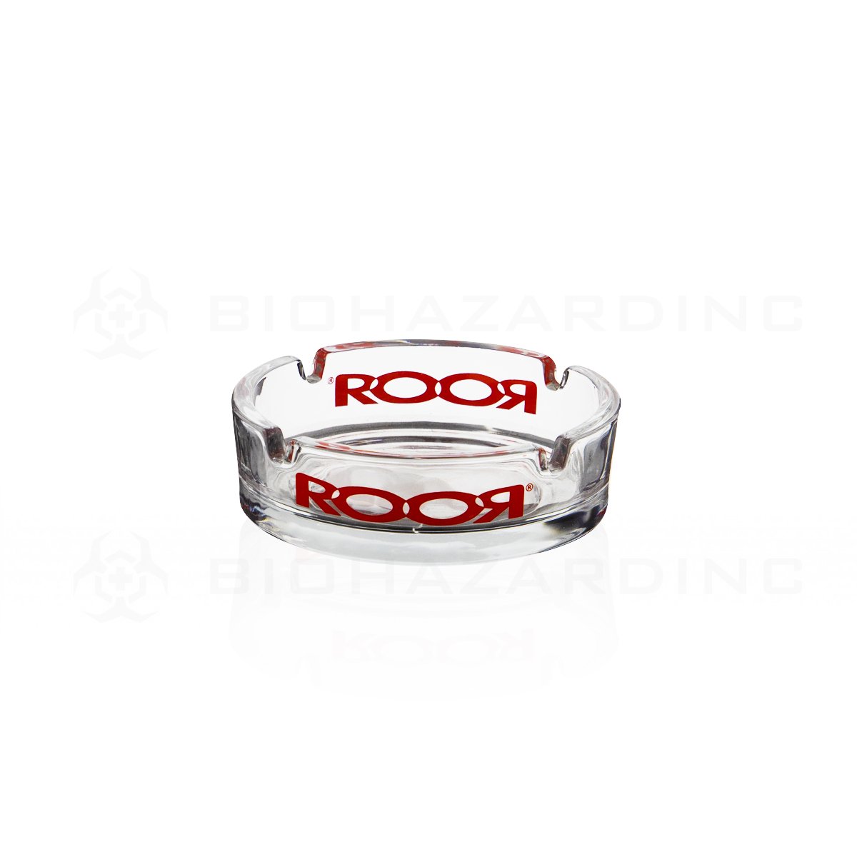 RooR® | Glass Ashtray | Red Decal