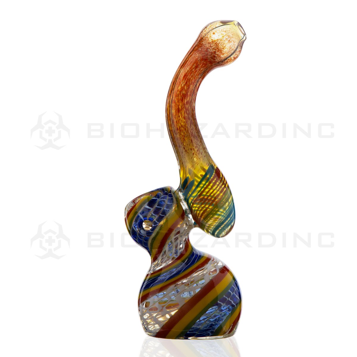 6" Striped Bubbler | | Red, Yellow, Green, and Black