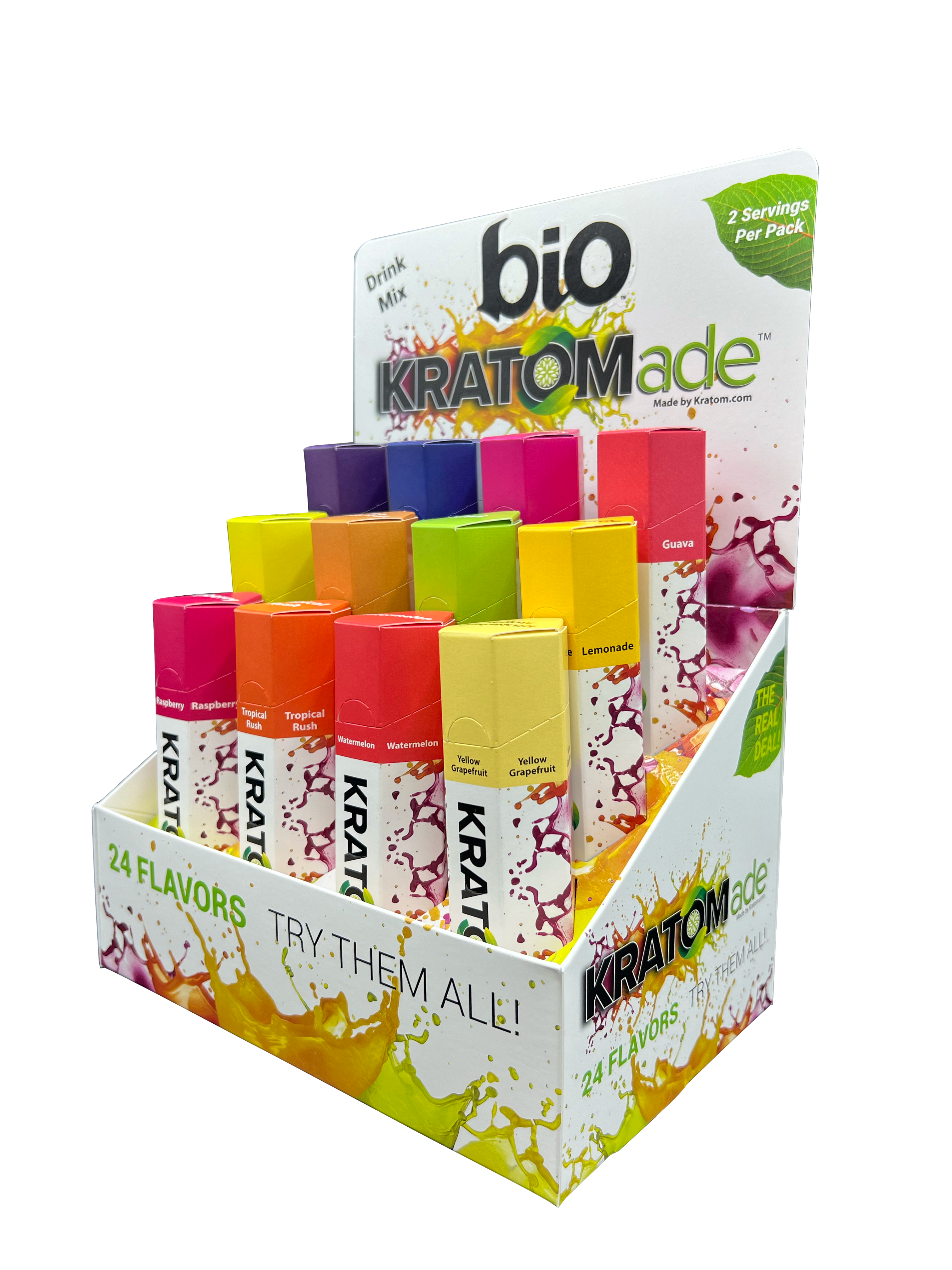 Kratom | KratomADE Flavored Powder | 100mg - 12 count