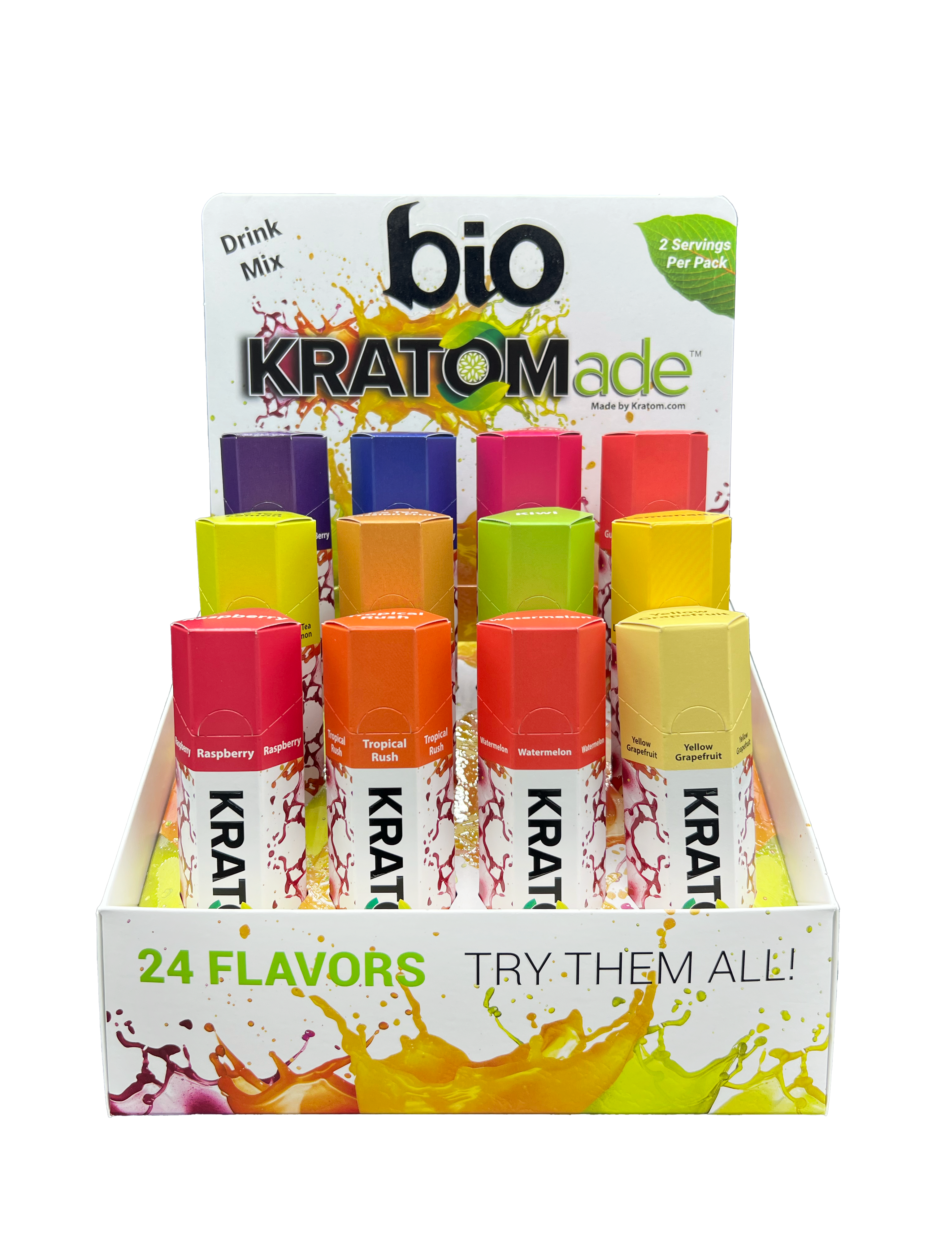 Kratom | KratomADE Flavored Powder | 100mg - 12 count