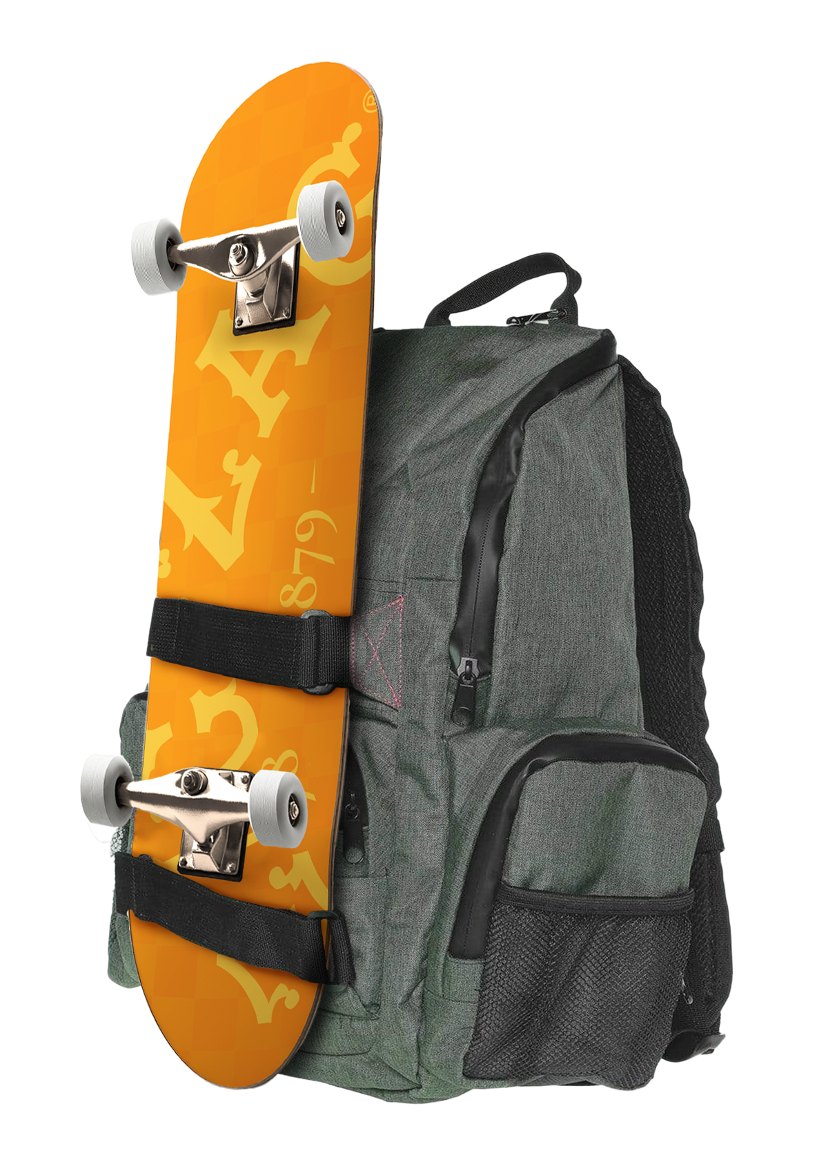 Smell Proof Carbon Backpack "DL Skater" - Forest Charcoal