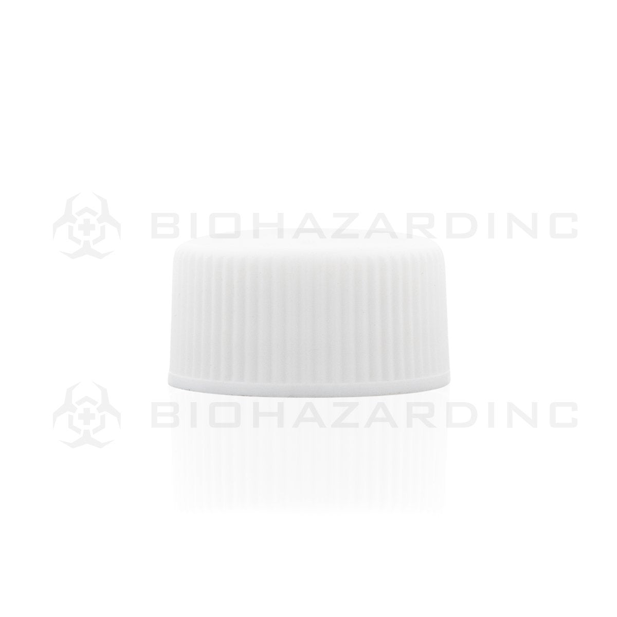 White Polypropylene Plastic Cap | 18mm