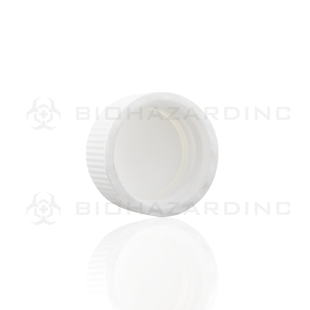 White Polypropylene Plastic Cap | 18mm