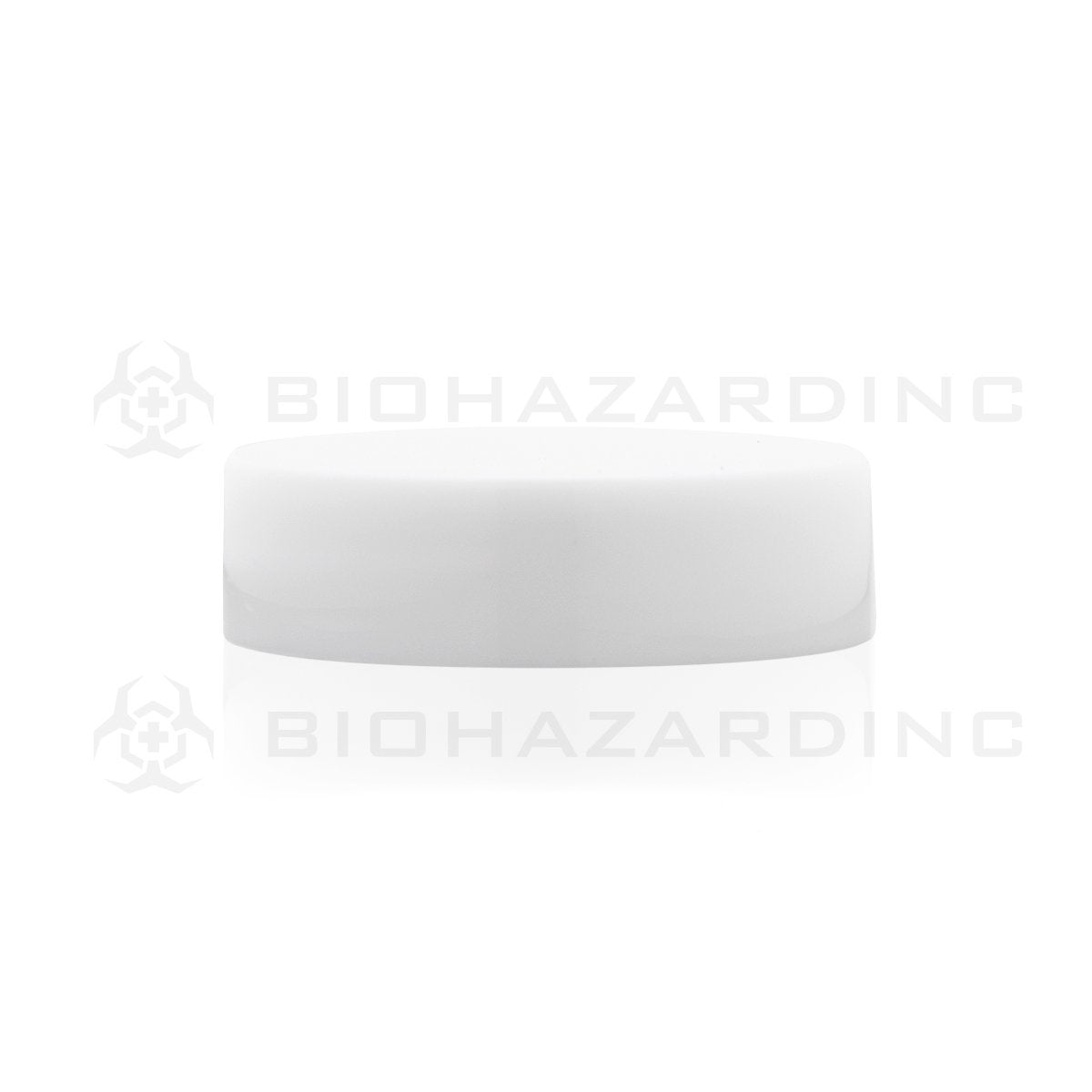 White Plastic Smooth Skirt Lid | 38mm