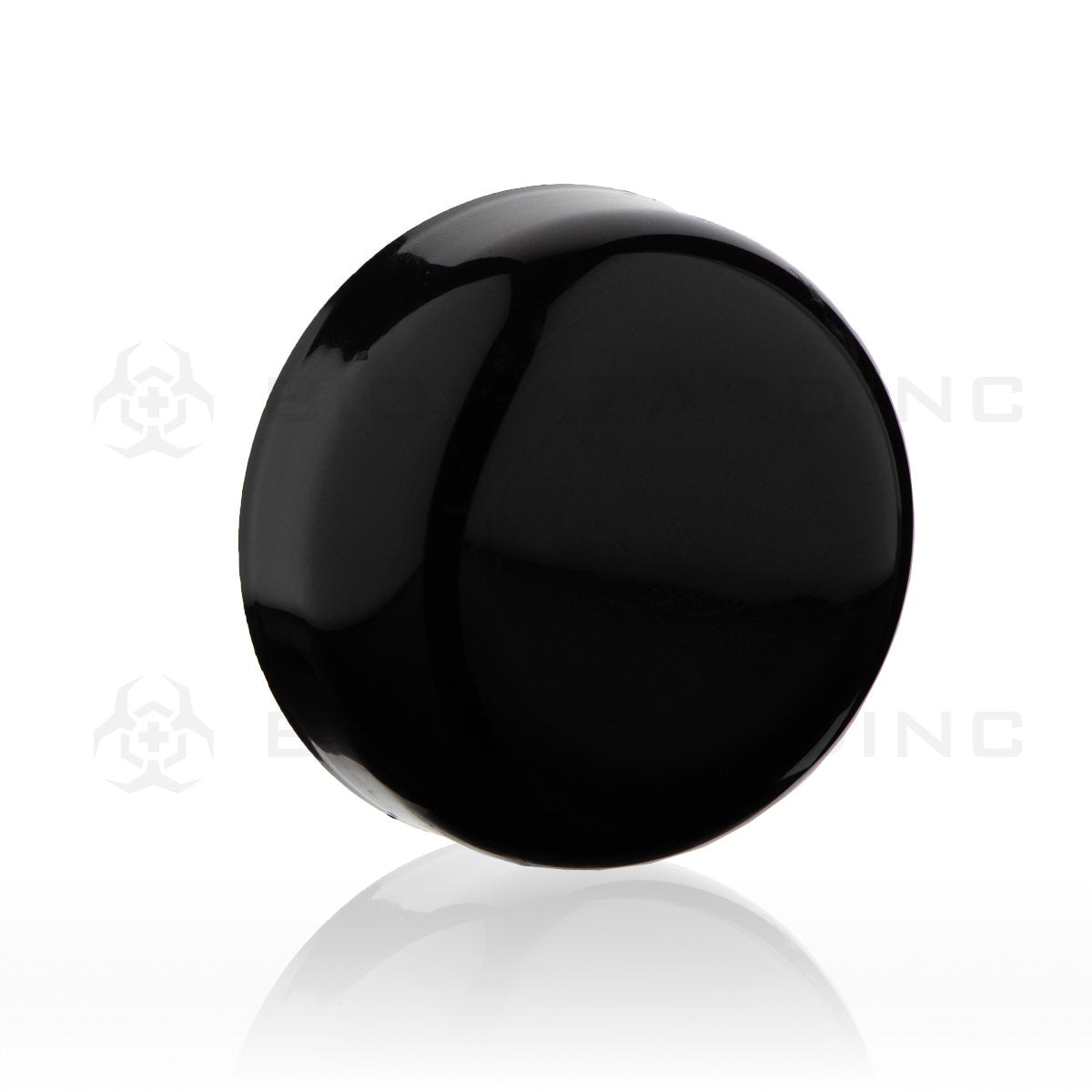 Black Plastic Gloss Dome Cap | 53mm | Child Resistant