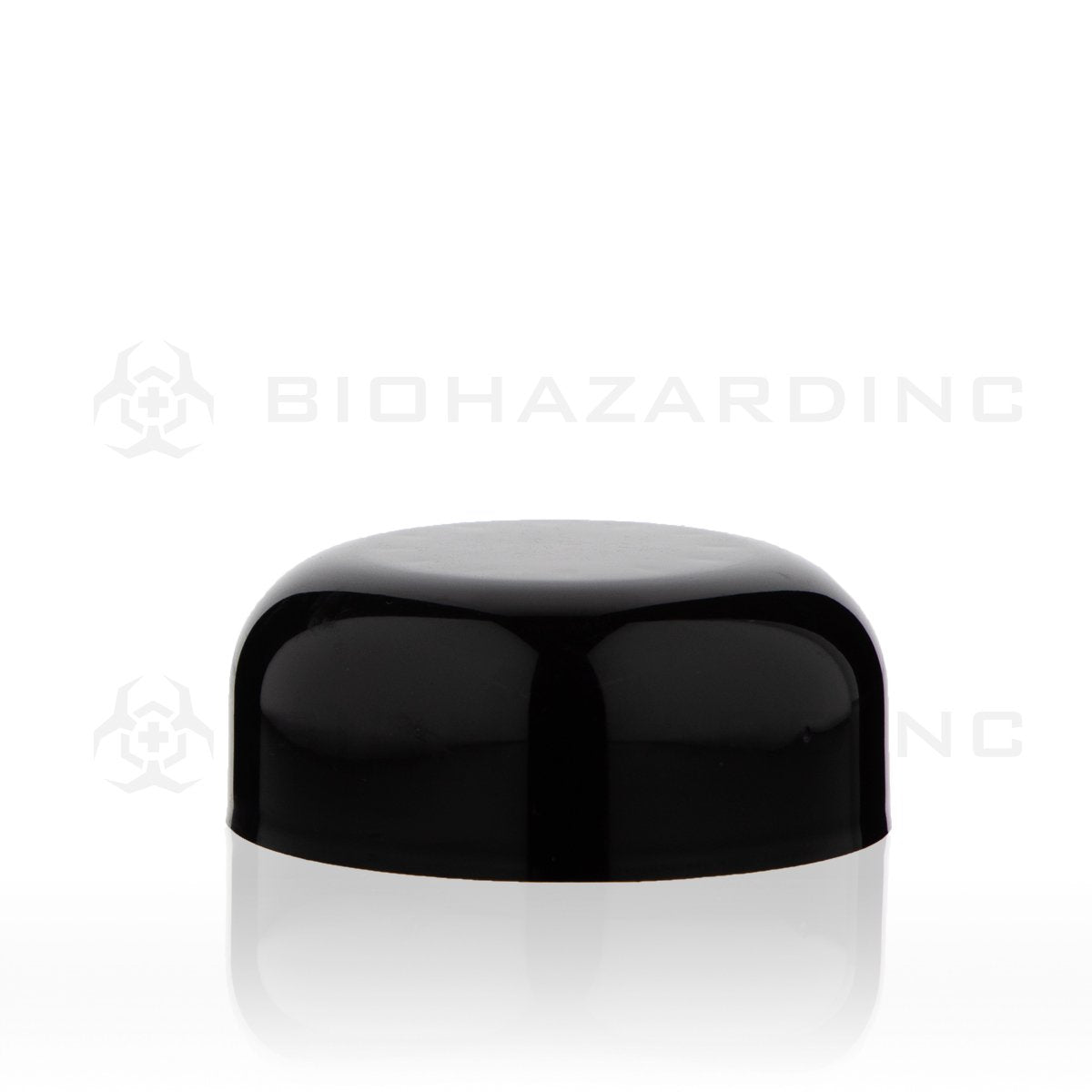 Black Plastic Gloss Dome Cap | 53mm | Child Resistant