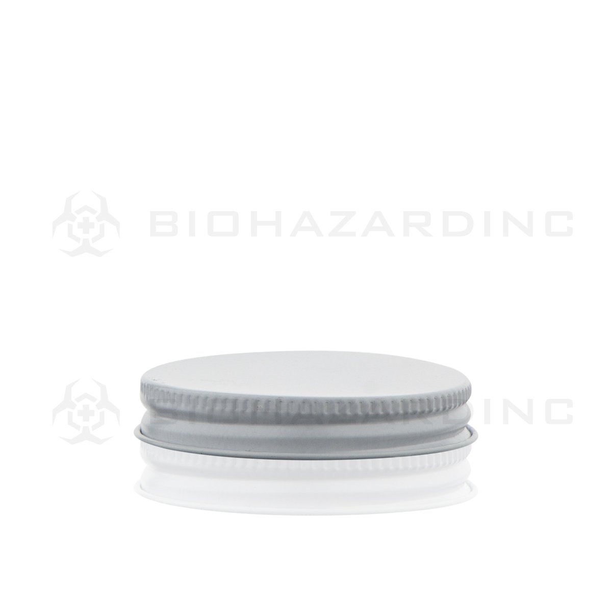 White Metal Lid with Plastisol Liner | 53mm