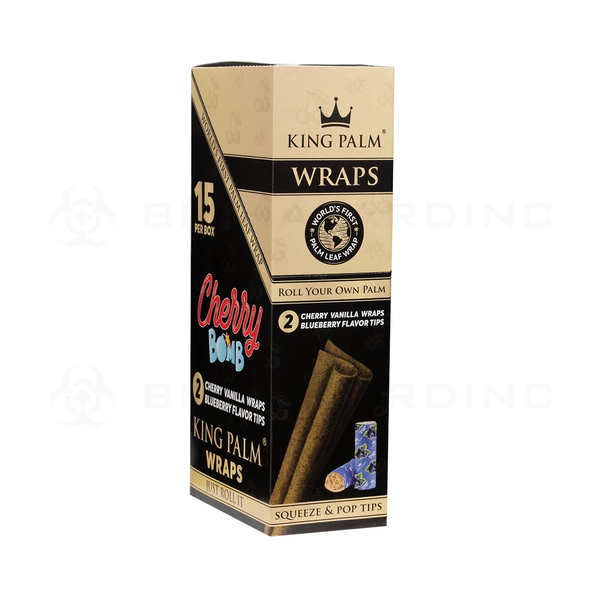 King Palm | Cherry Bomb Wraps 2-Packs | 15 CT
