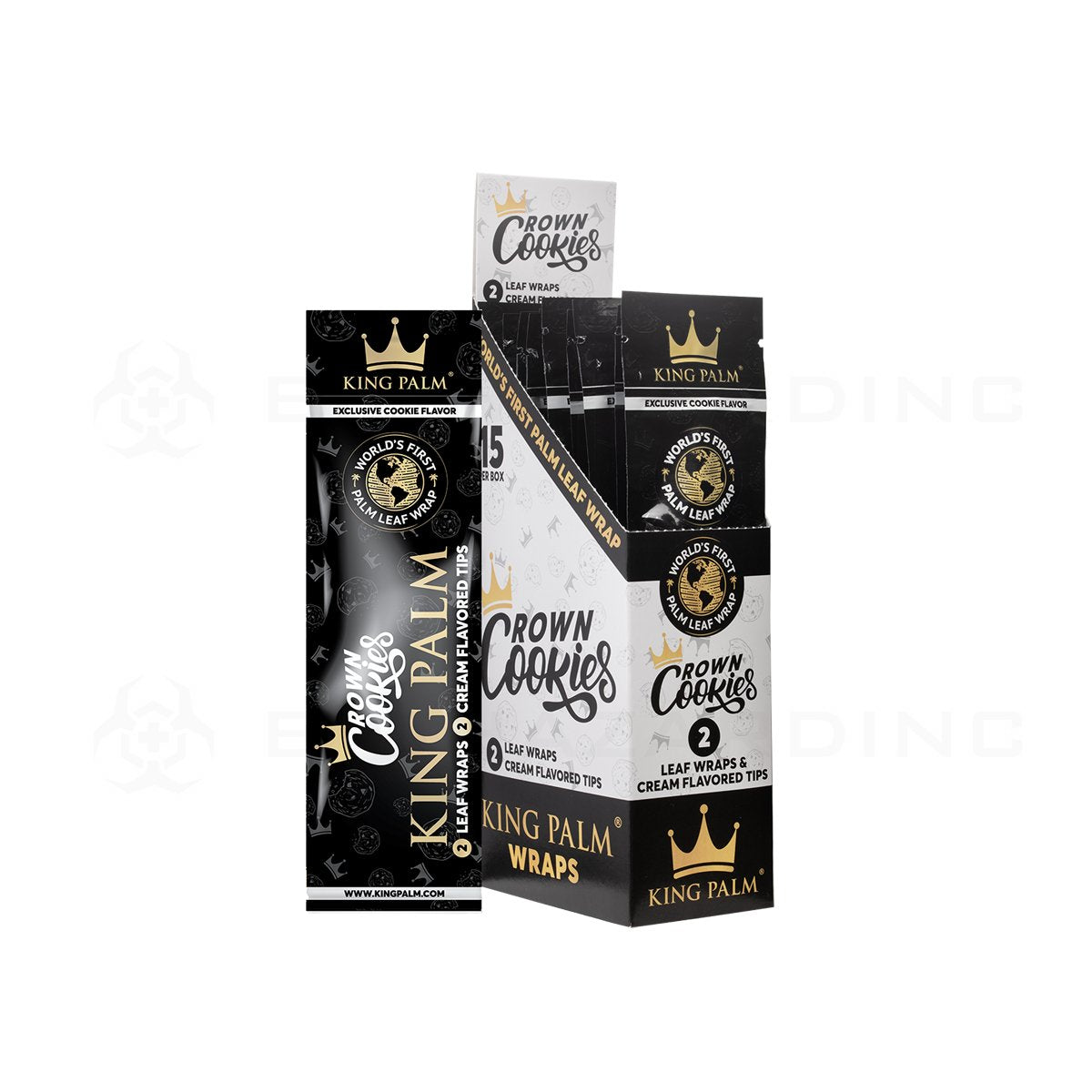 King Palm | Crown Cookies Wraps 2-Packs | 15 CT