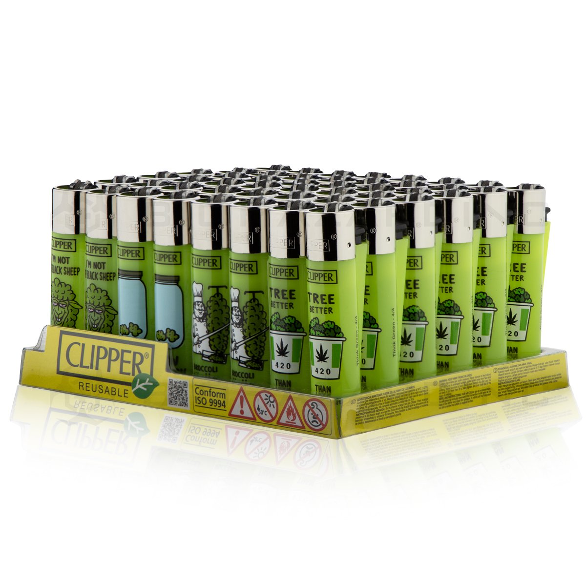 Clipper Lighters - Think Green | | 48 Count