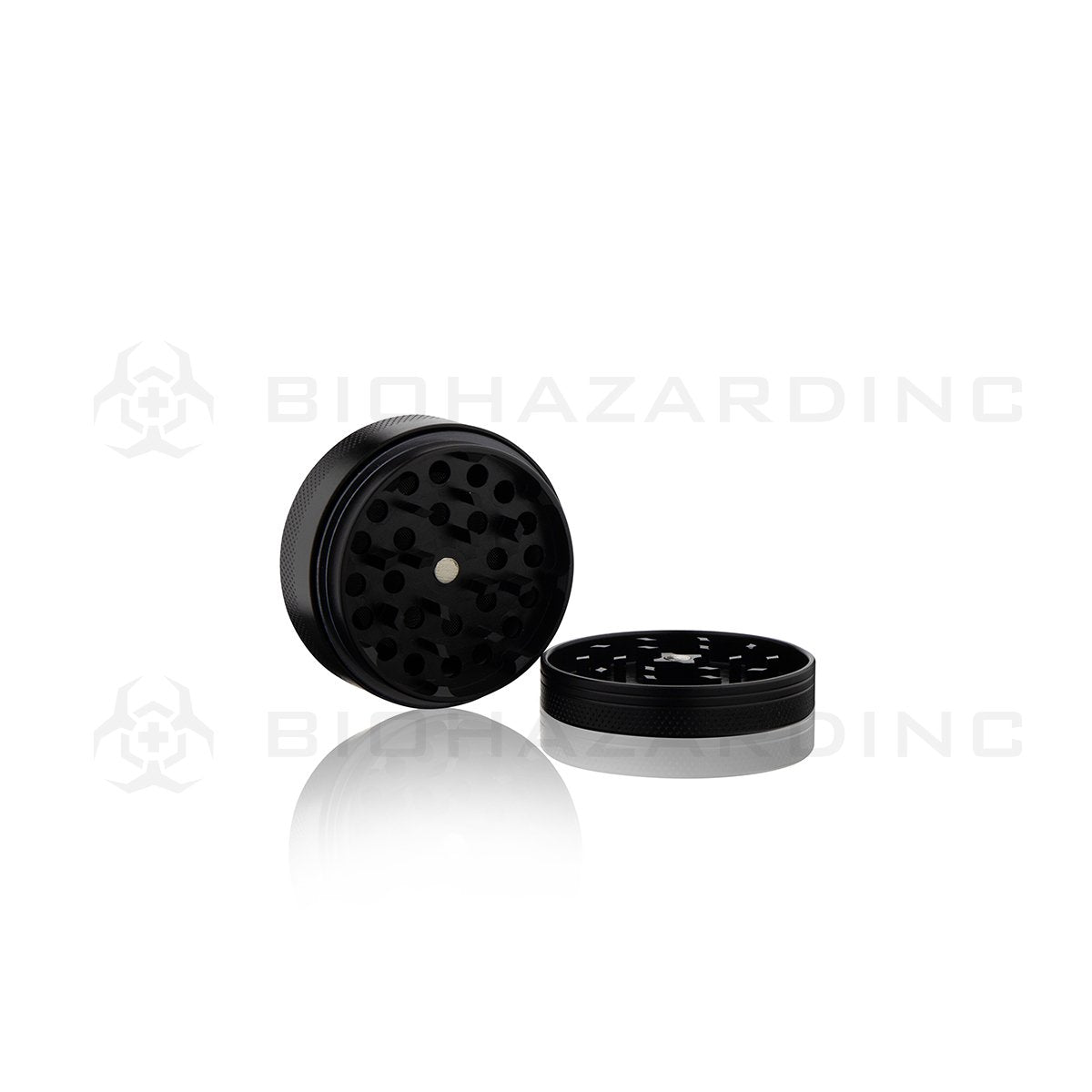 Anodized Aluminum Alloy Grinder | 4 Piece - 65mm x 30mm | Black