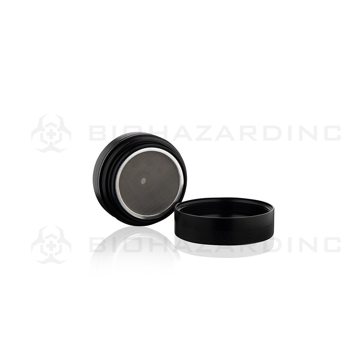 Anodized Aluminum Alloy Grinder | 4 Piece - 65mm x 30mm | Black