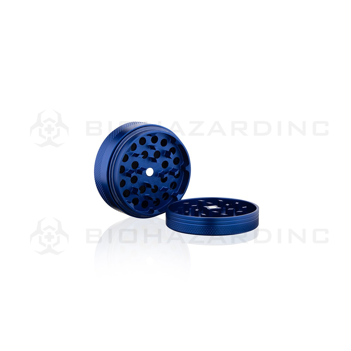 Anodized Aluminum Alloy Grinder | 4 Piece - 65mm x 30mm | Blue