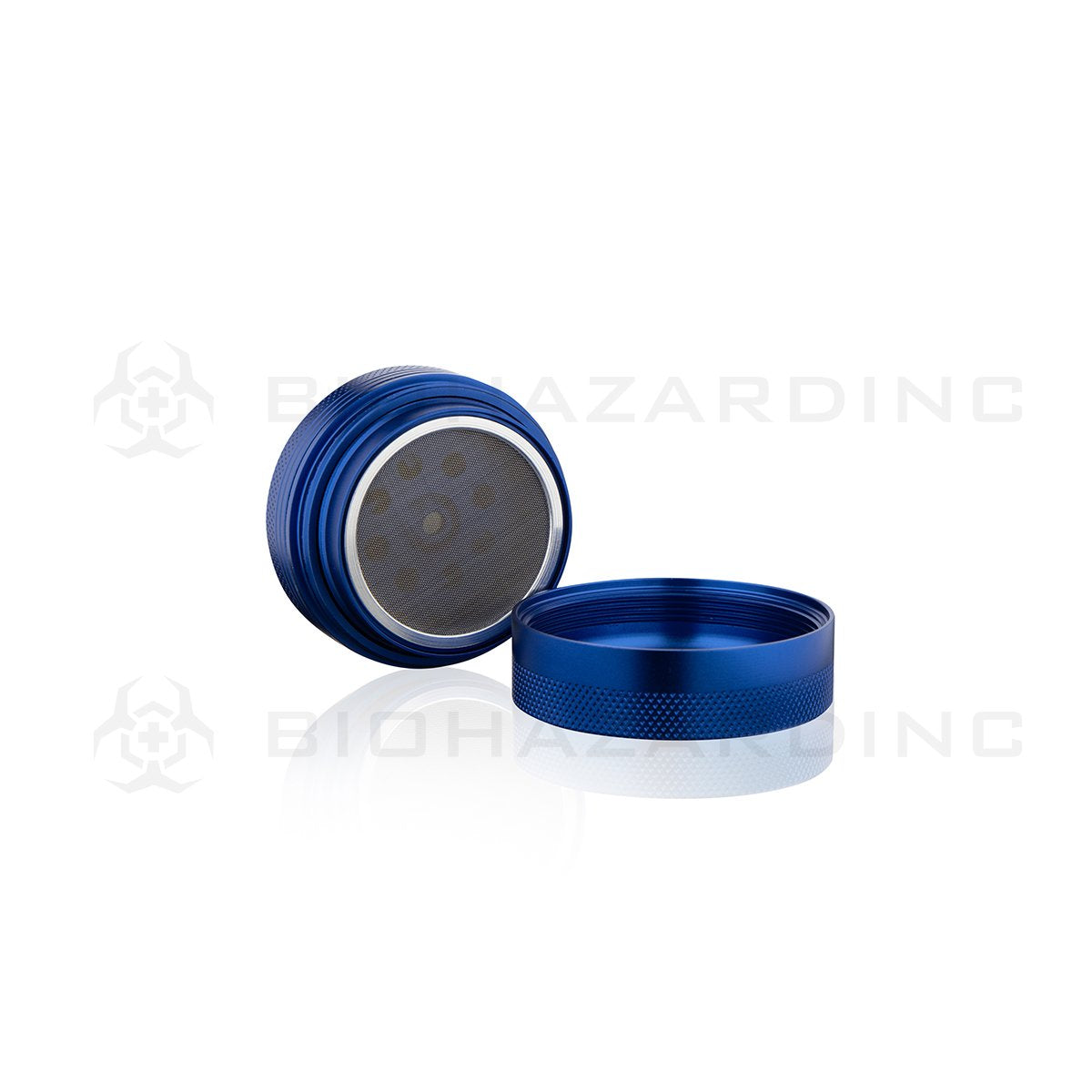 Anodized Aluminum Alloy Grinder | 4 Piece - 65mm x 30mm | Blue
