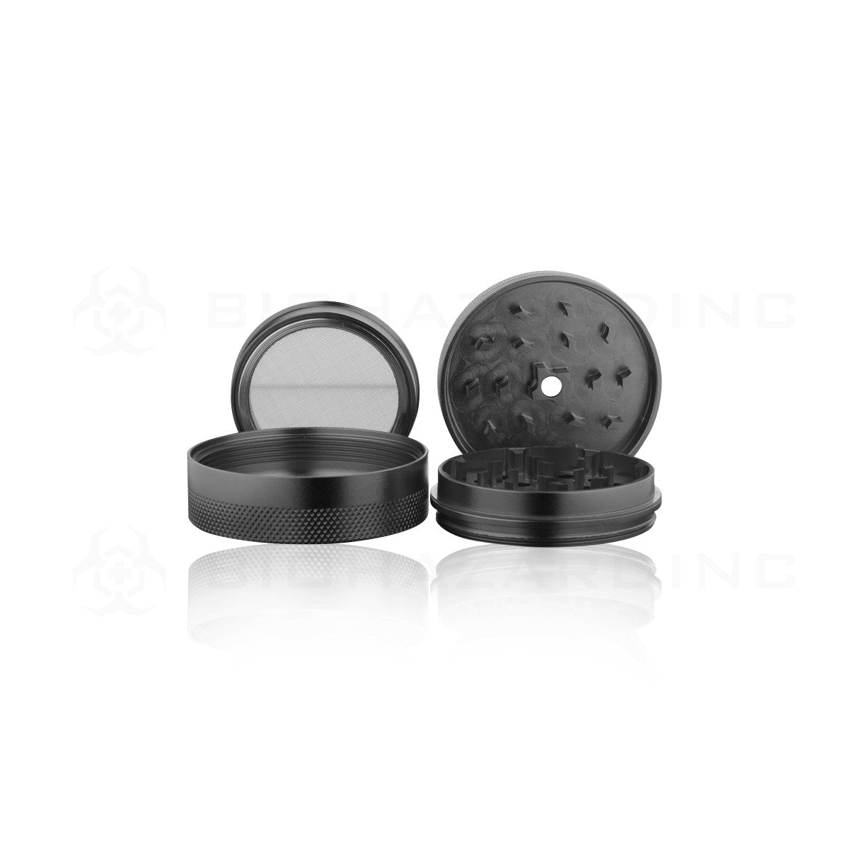 Anodized Aluminum Alloy Grinder | 4 Piece - 65mm x 30mm | Gray