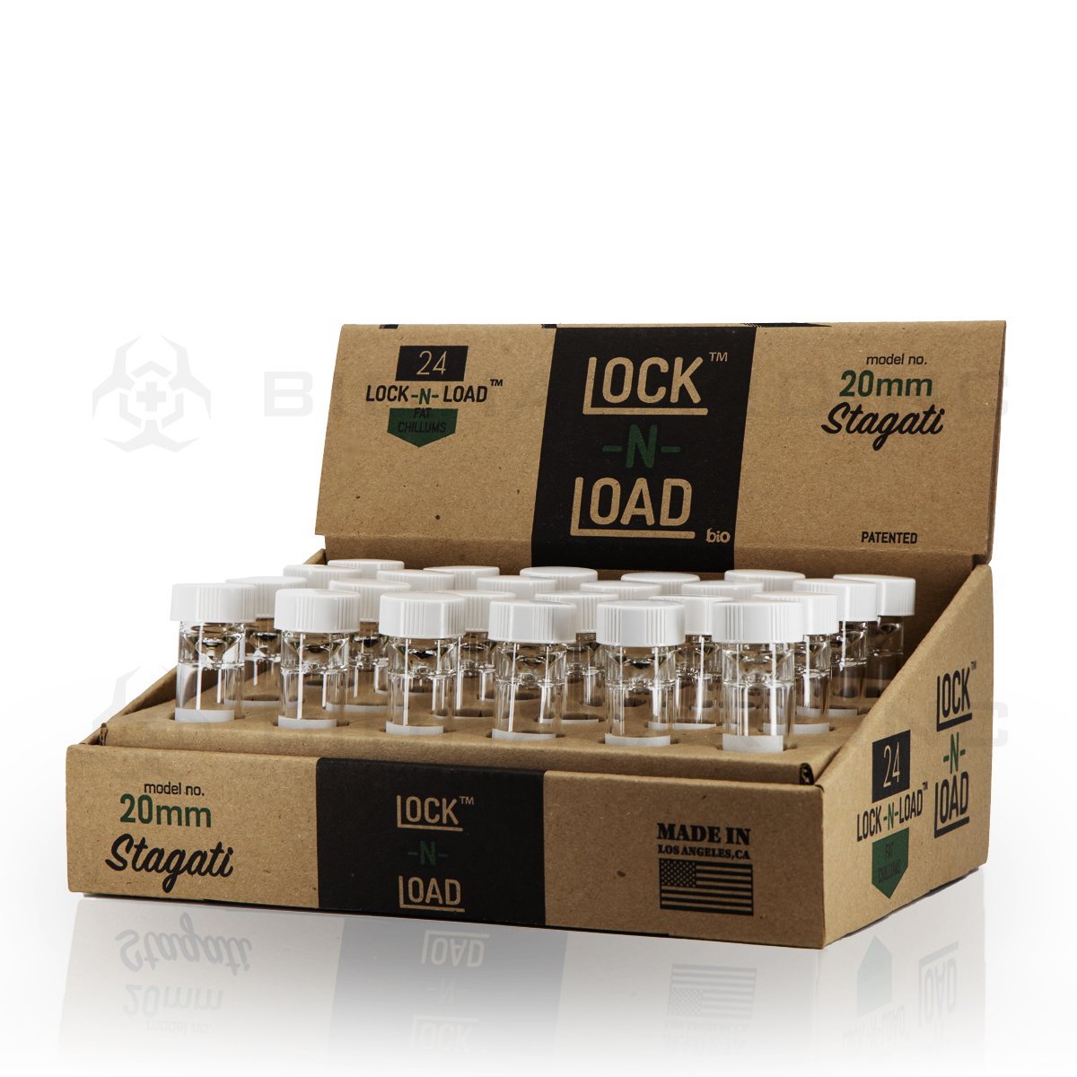 Lock-N-Load | 20mm Stagati | White Cap, 24 Count