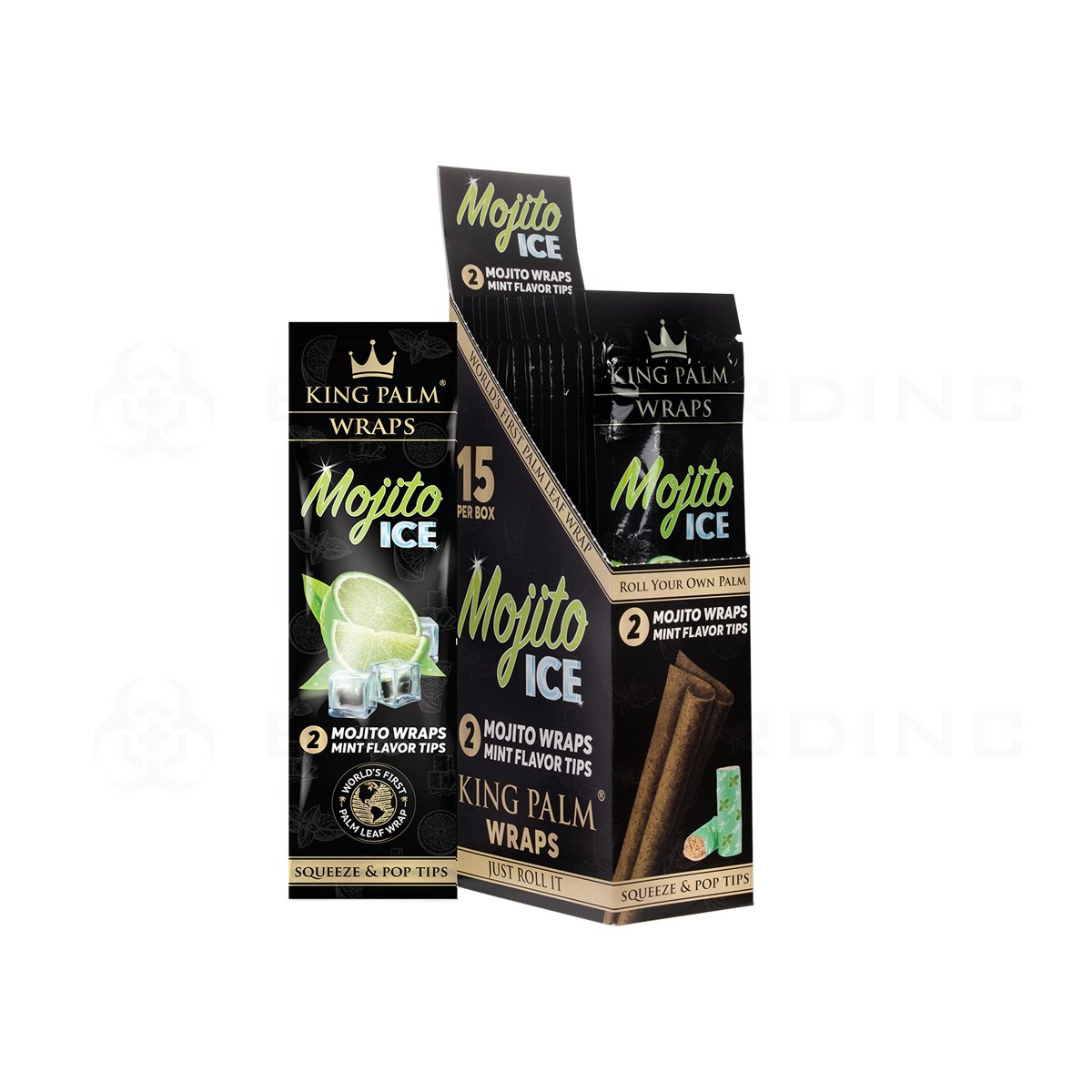 King Palm | Mojito Ice Wraps 2-Packs | 15 CT