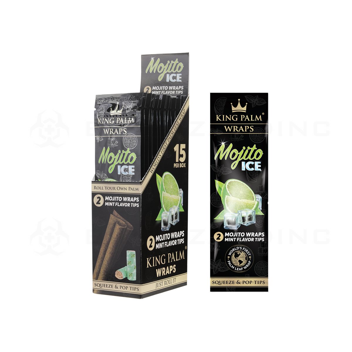 King Palm | Mojito Ice Wraps 2-Packs | 15 CT