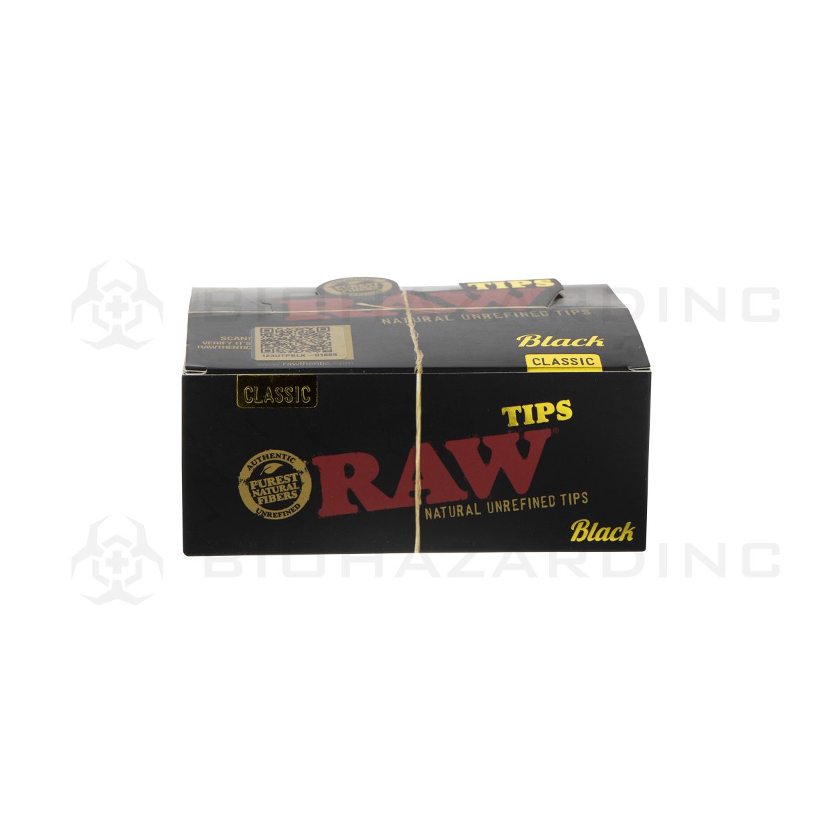 RAW | Black Rolling Tips | Ten 50 Count Boxes