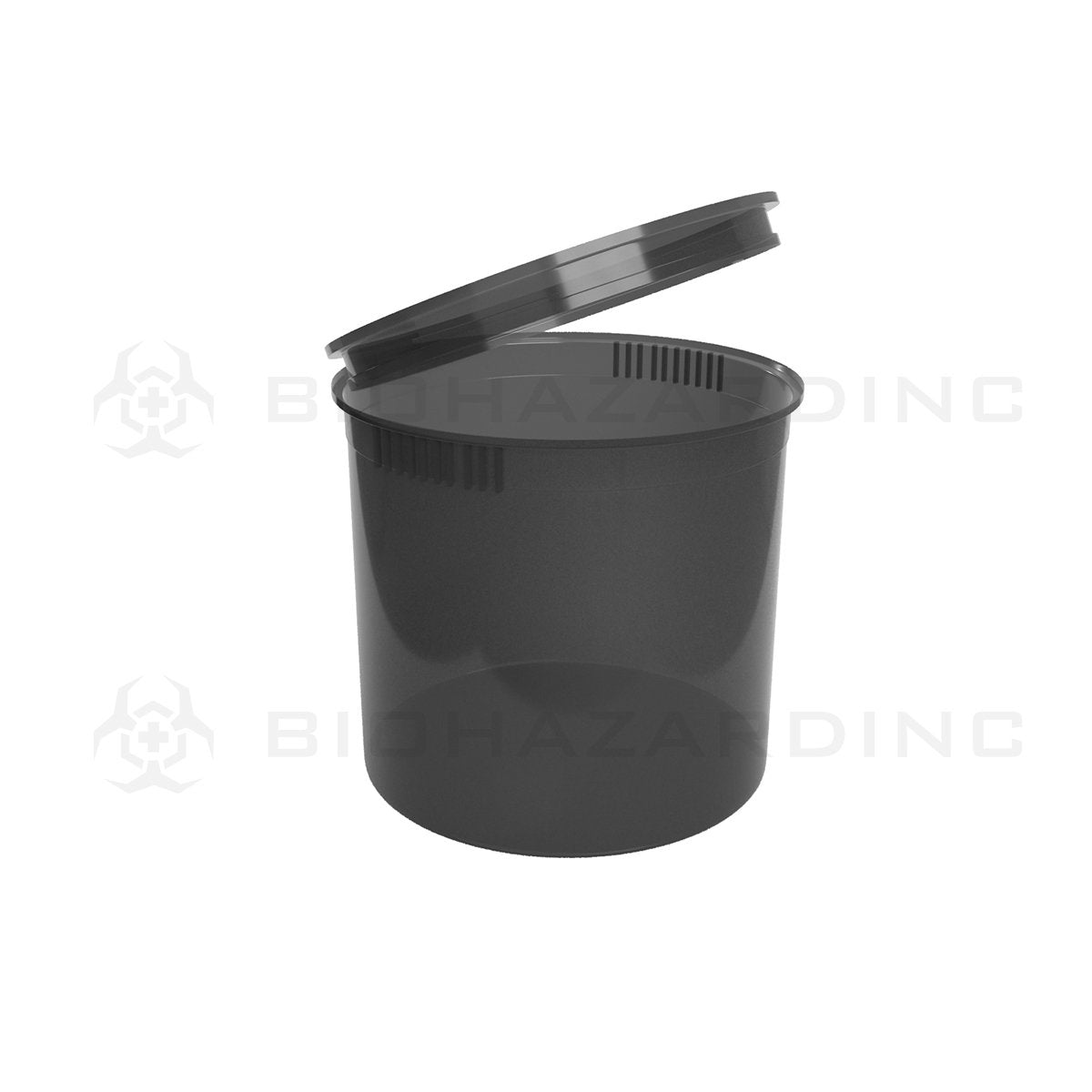 Transparent Black Pop Top Bottles | 90 Dram - 28 Grams | 45 Count