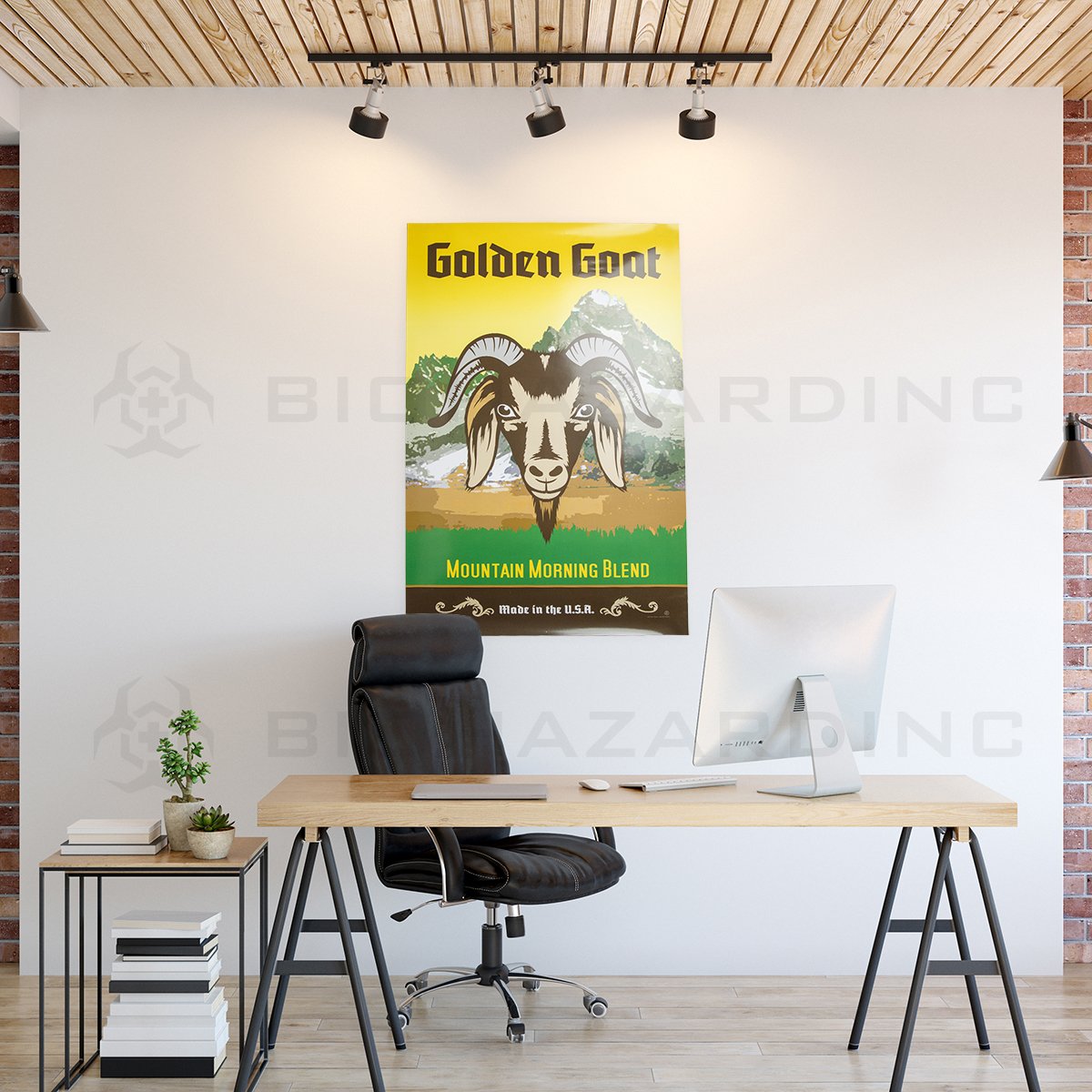 Golden Goat | 24" x 36" Art Poster