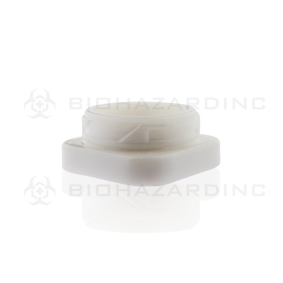 5mL Opaque White Square Glass Concentrate Jars | White Child Resistant Caps Included | 250 Count