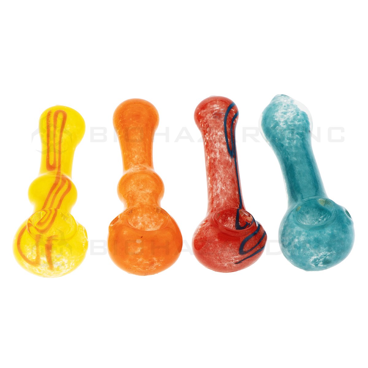 4” Frit Handpipe - Assorted Colors