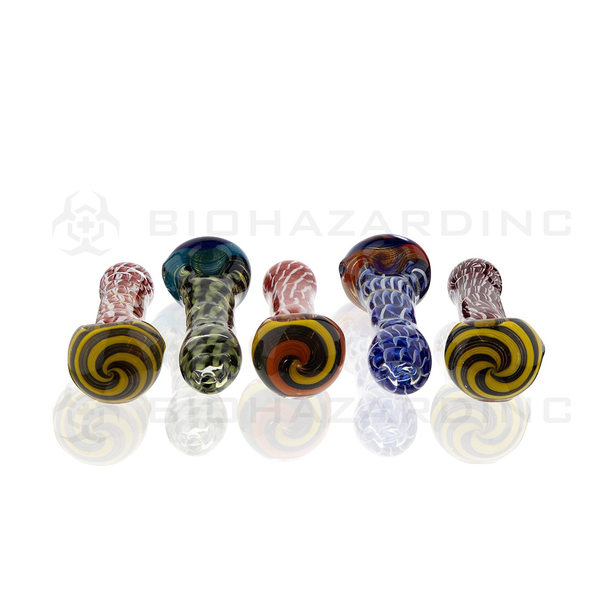 4" Heavy Hand Pipe | Inside Out Latticinio | 5 pack