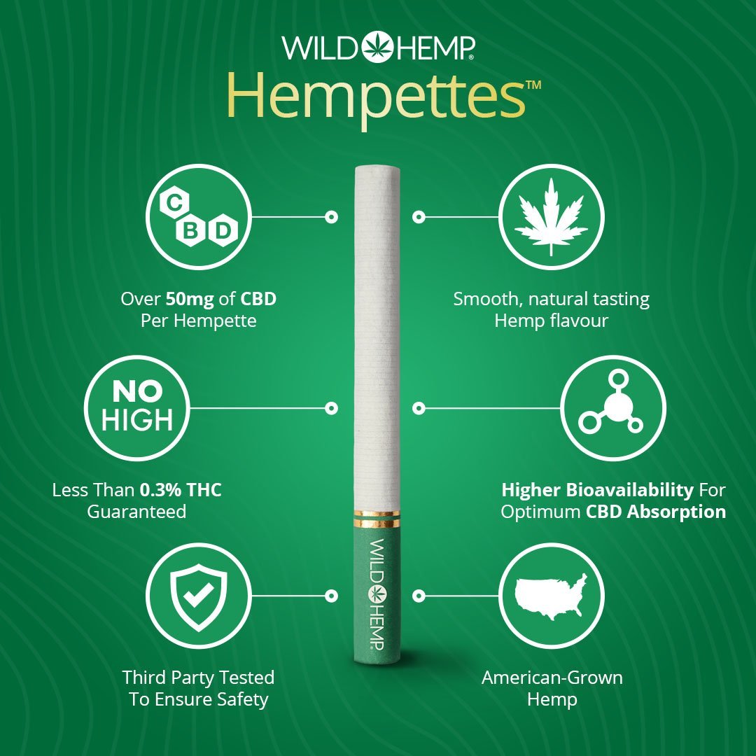 Wild Hemp Hempettes - Original - 10 Count