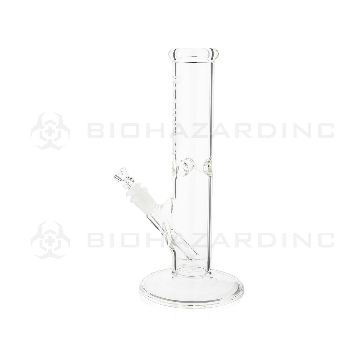 BIO Glass | 12" 50mm x 5mm Classic Straight Water Pipe | Silver