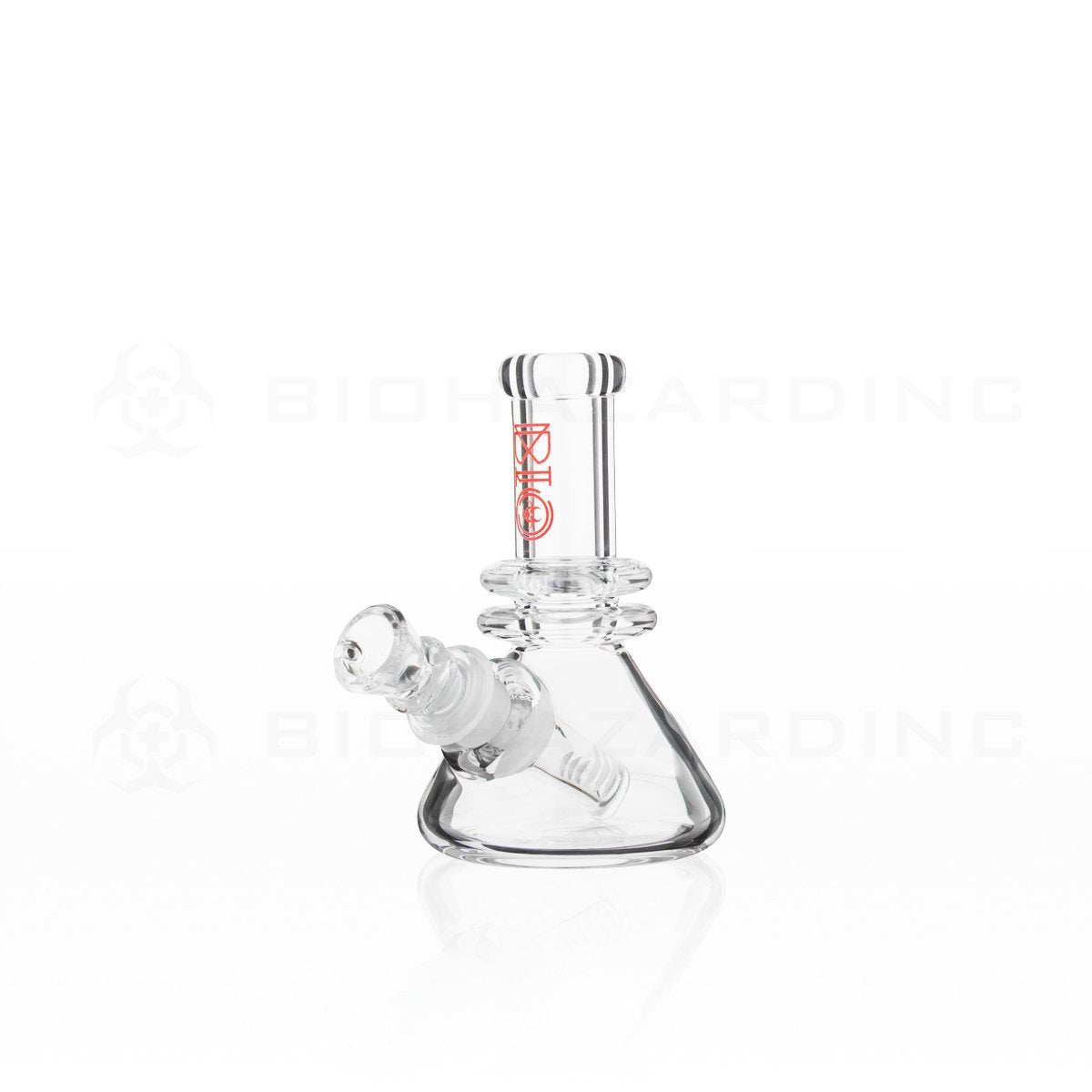 BIO Glass | 5" 25mm x 4mm Classic Mini Beaker Water Pipe | Red