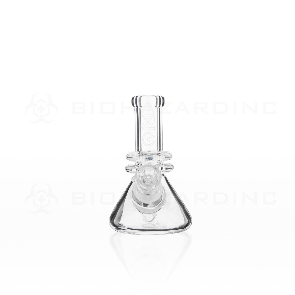 BIO Glass | 5" 25mm x 4mm Classic Mini Beaker Water Pipe | Silver