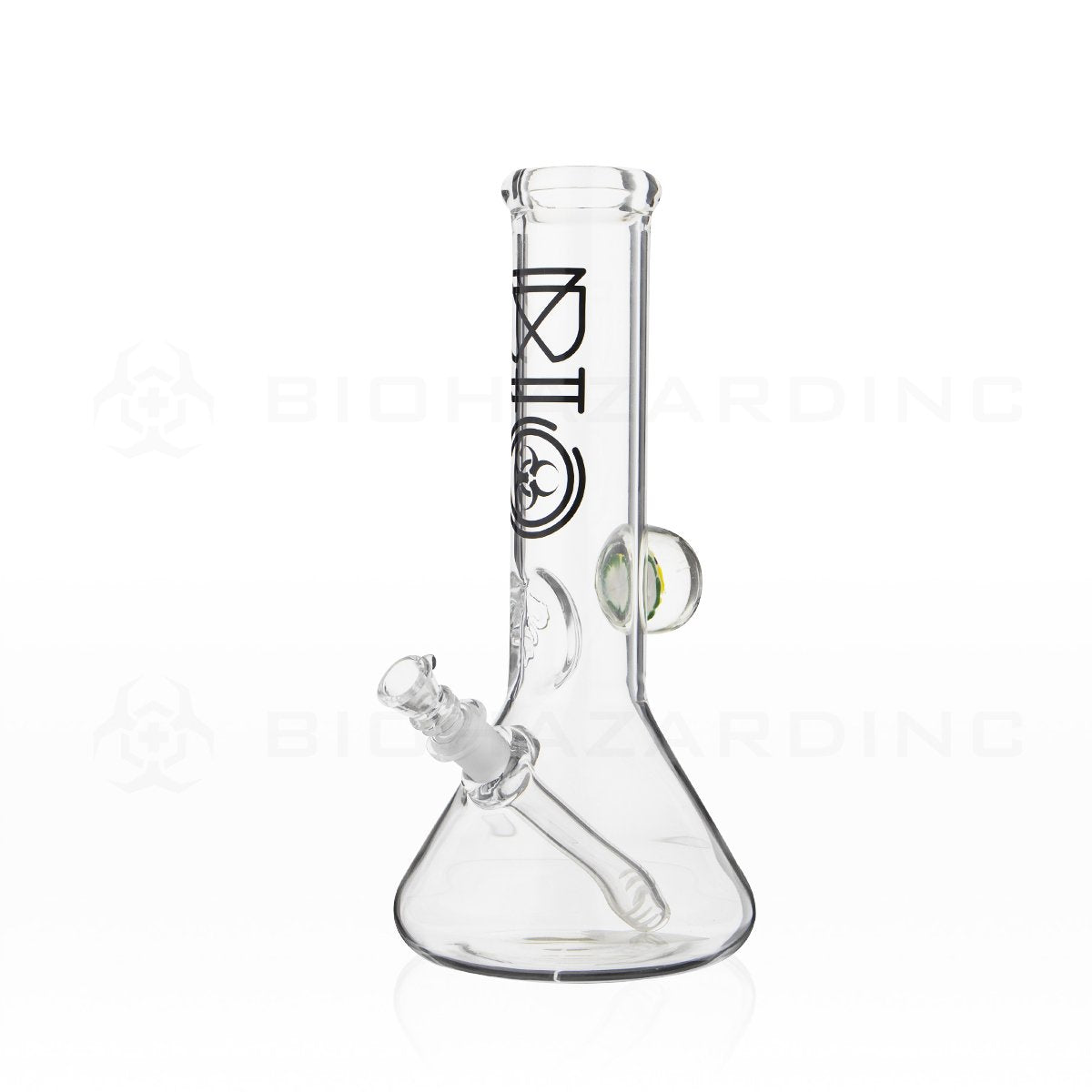 BIO Glass Flower Marble | 12" 50mm x 5mm Beaker Water Pipe | Rasta