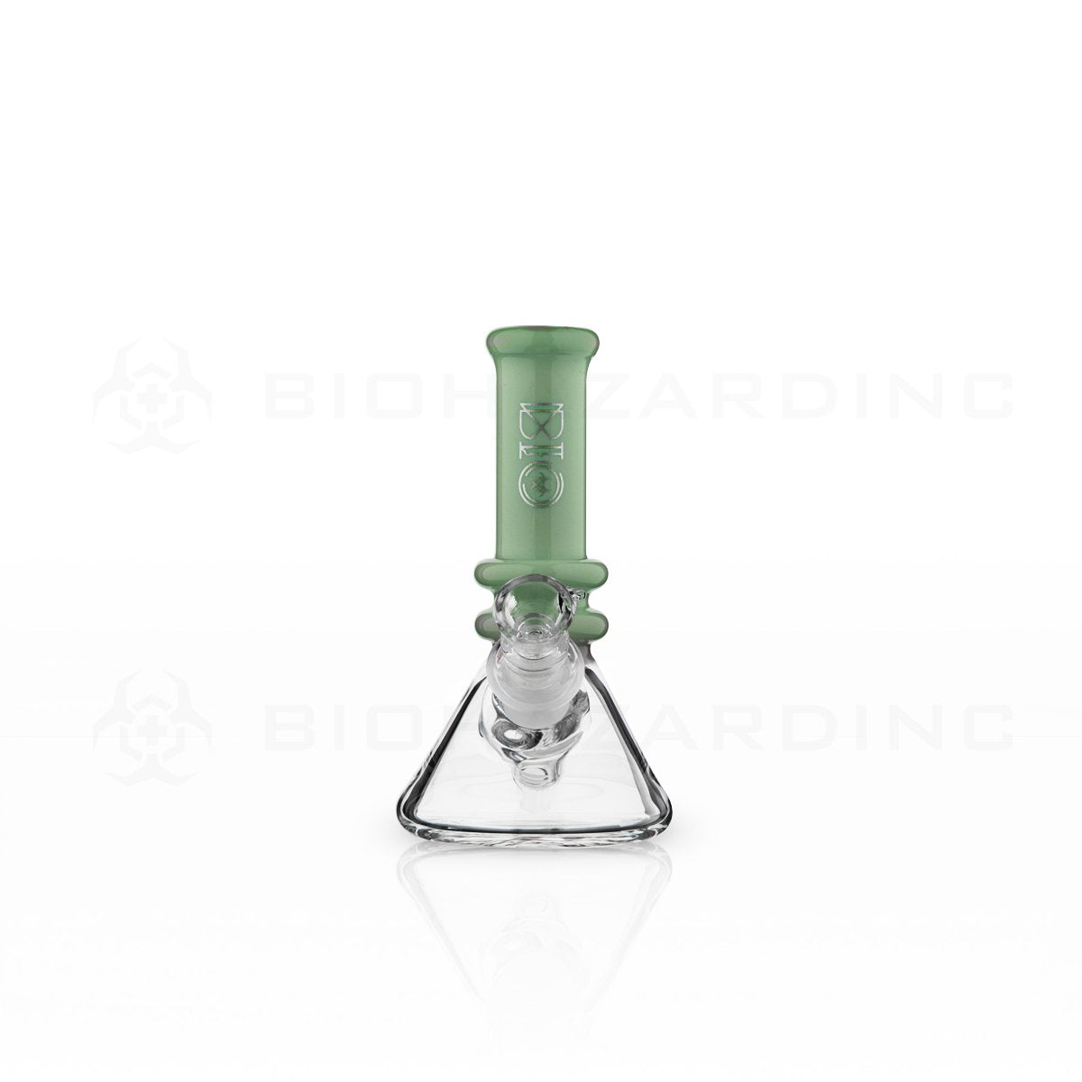 BIO Glass | 5" 25mm x 4mm Classic Mini Beaker Water Pipe | Pastel Green