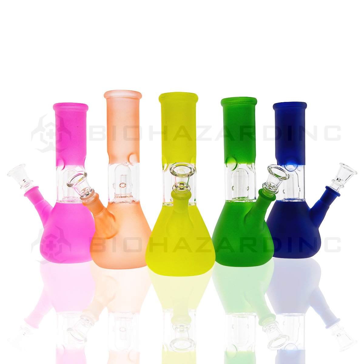 8" Dome Percolator Beaker Waterpipe | Assorted Colors