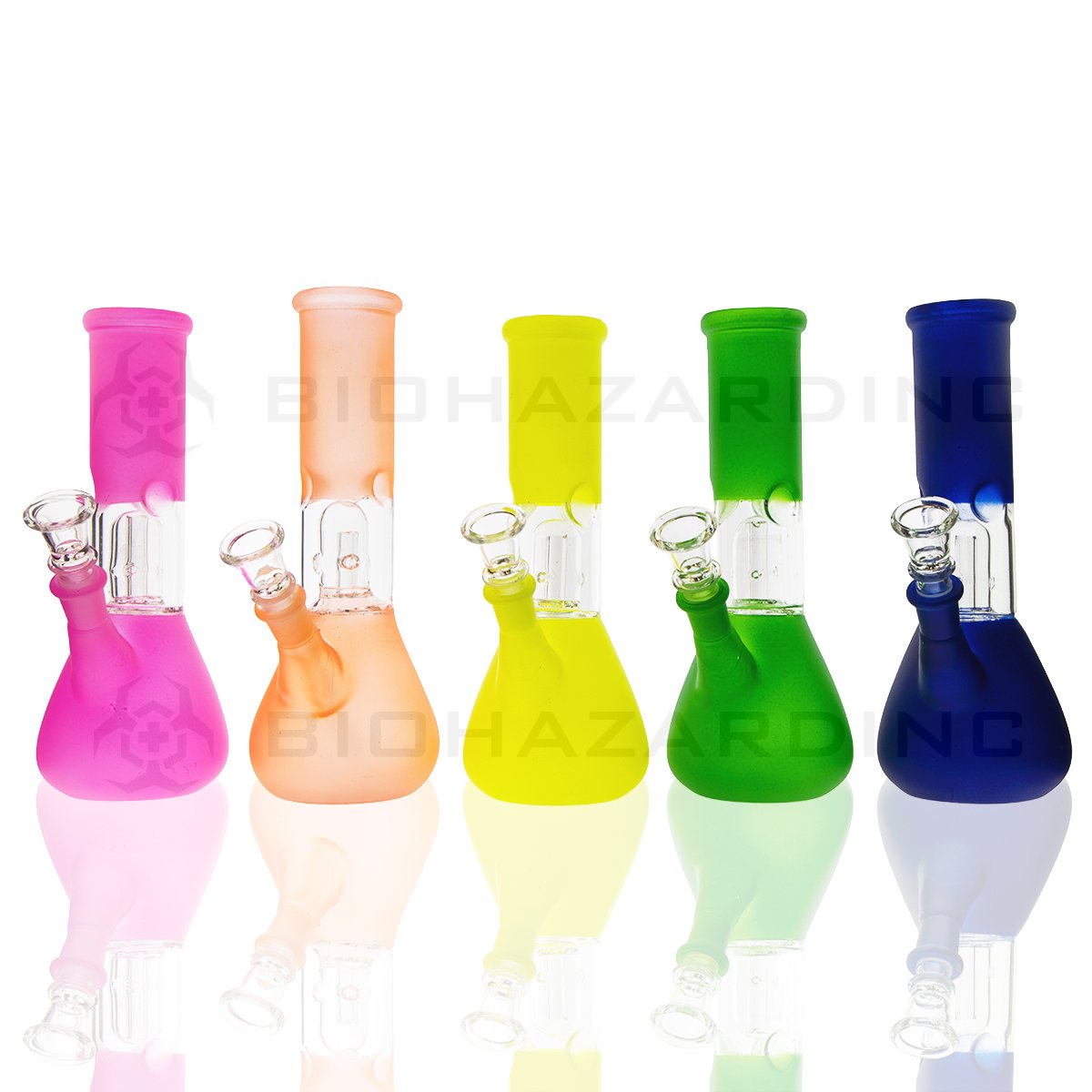 8" Dome Percolator Beaker Waterpipe | Assorted Colors