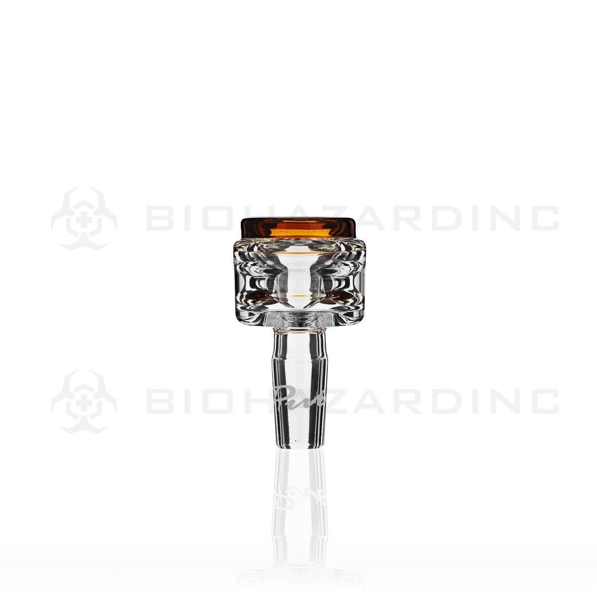 PURE Glass | Signature 14mm Male Bowl | Amber Trim