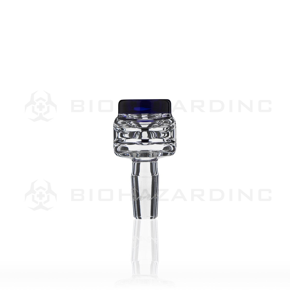 PURE Glass | Signature 14mm Male Bowl | Blue Trim