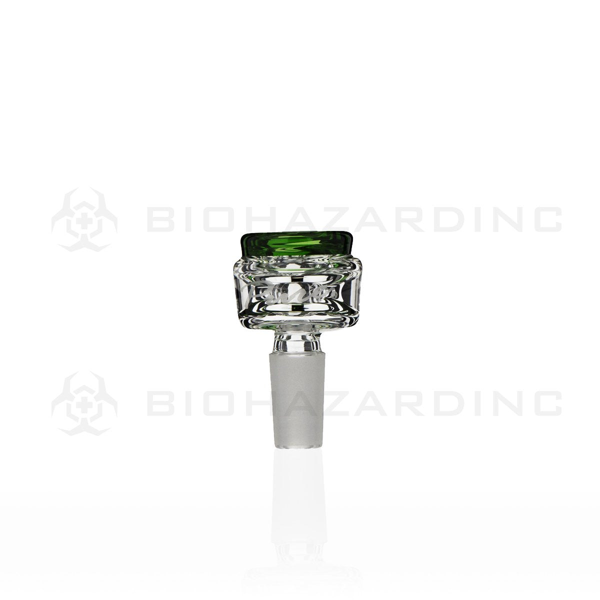 PURE Glass | Signature 14mm Male Bowl | Green Trim