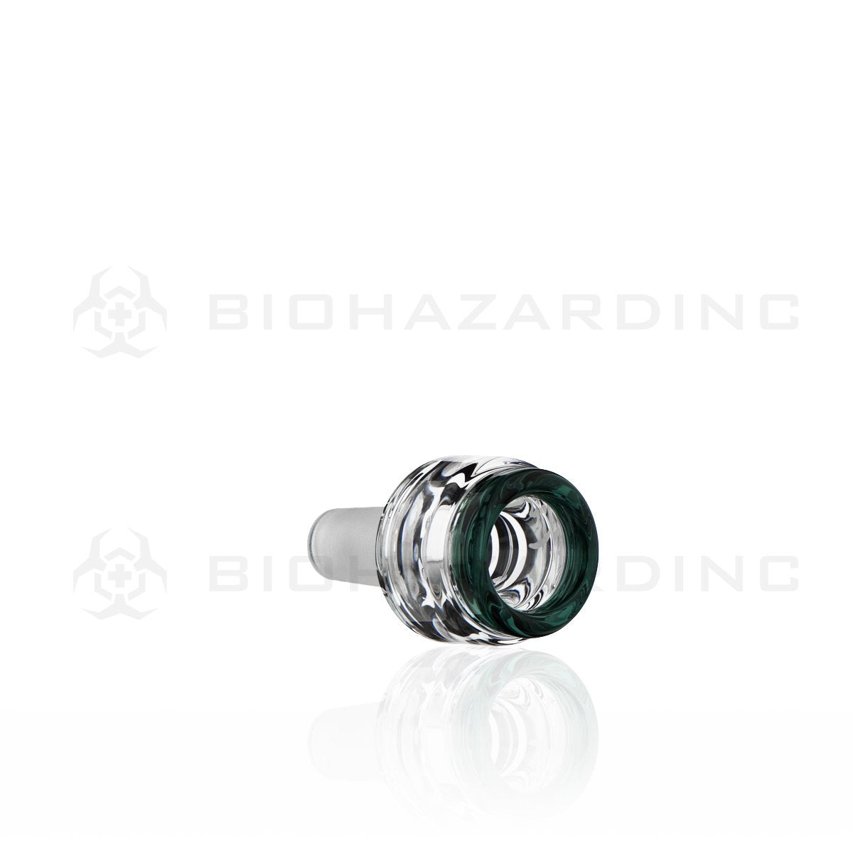 PURE Glass | Signature 14mm Male Bowl | Lake Green Trim