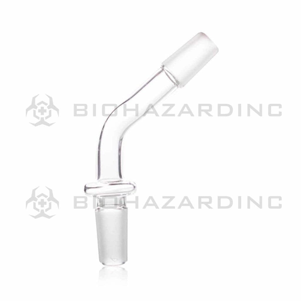 Biohazard Inc Glass Bong Adapter Adapter - Curved 14mm/14mm Male - 20 Count