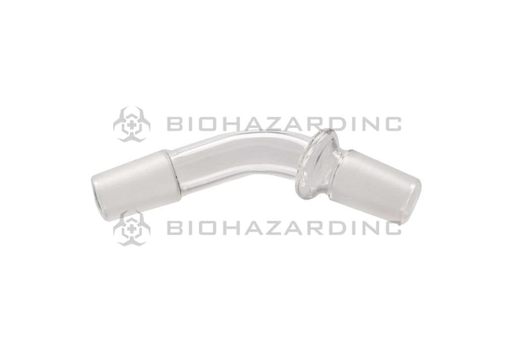 Biohazard Inc Glass Bong Adapter Adapter- Curved 19mm/19mm - 20 Count