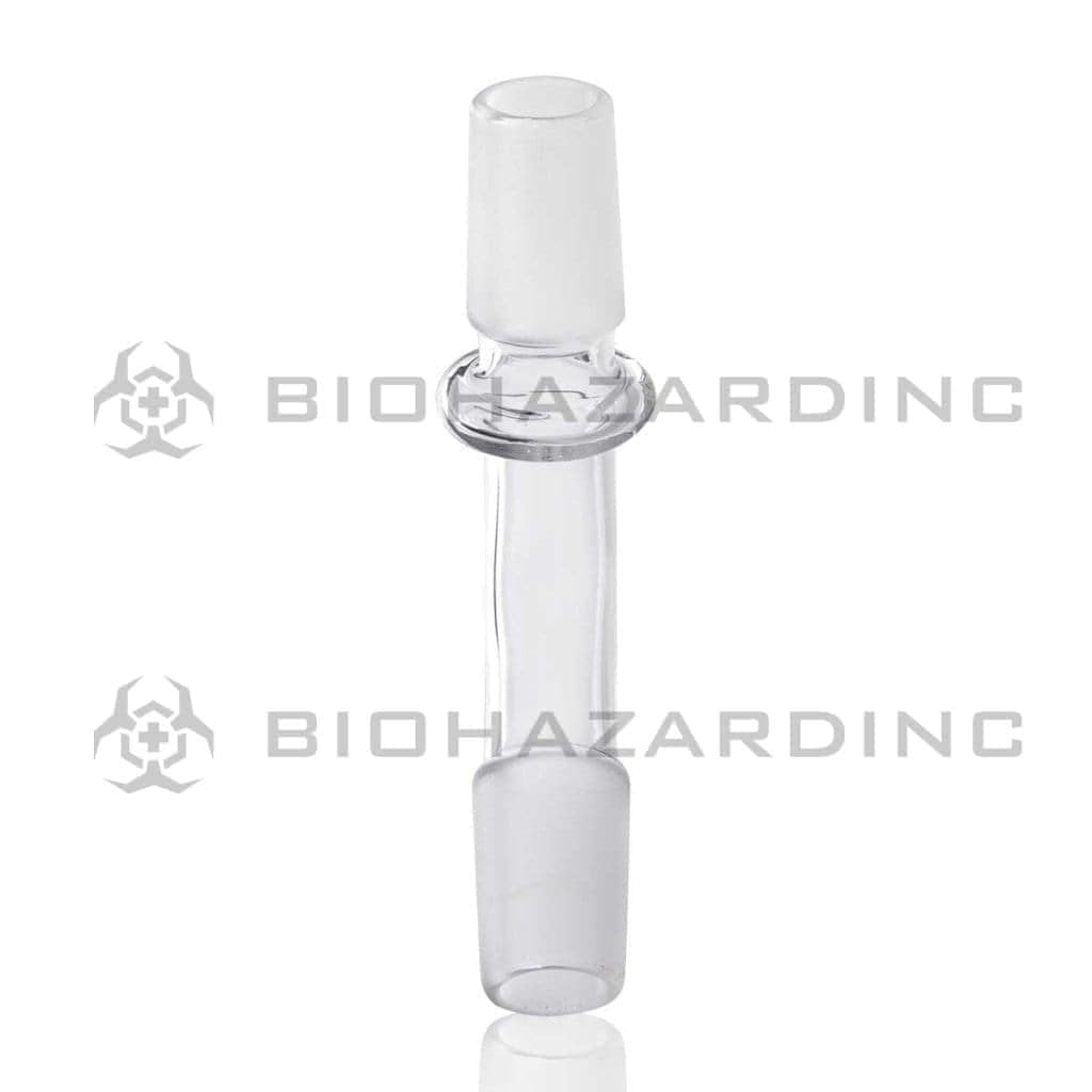 Biohazard Inc Glass Bong Adapter Adapter- Curved 19mm/19mm - 20 Count