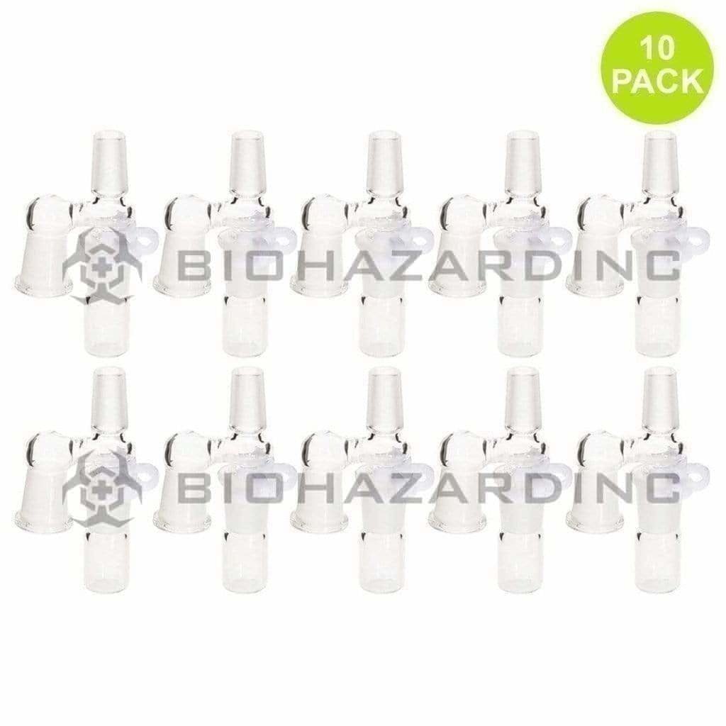 Biohazard Inc Glass Bong Adapter Adapter- Reclaim 14mmFemale/ 14mm Male - 10 Count